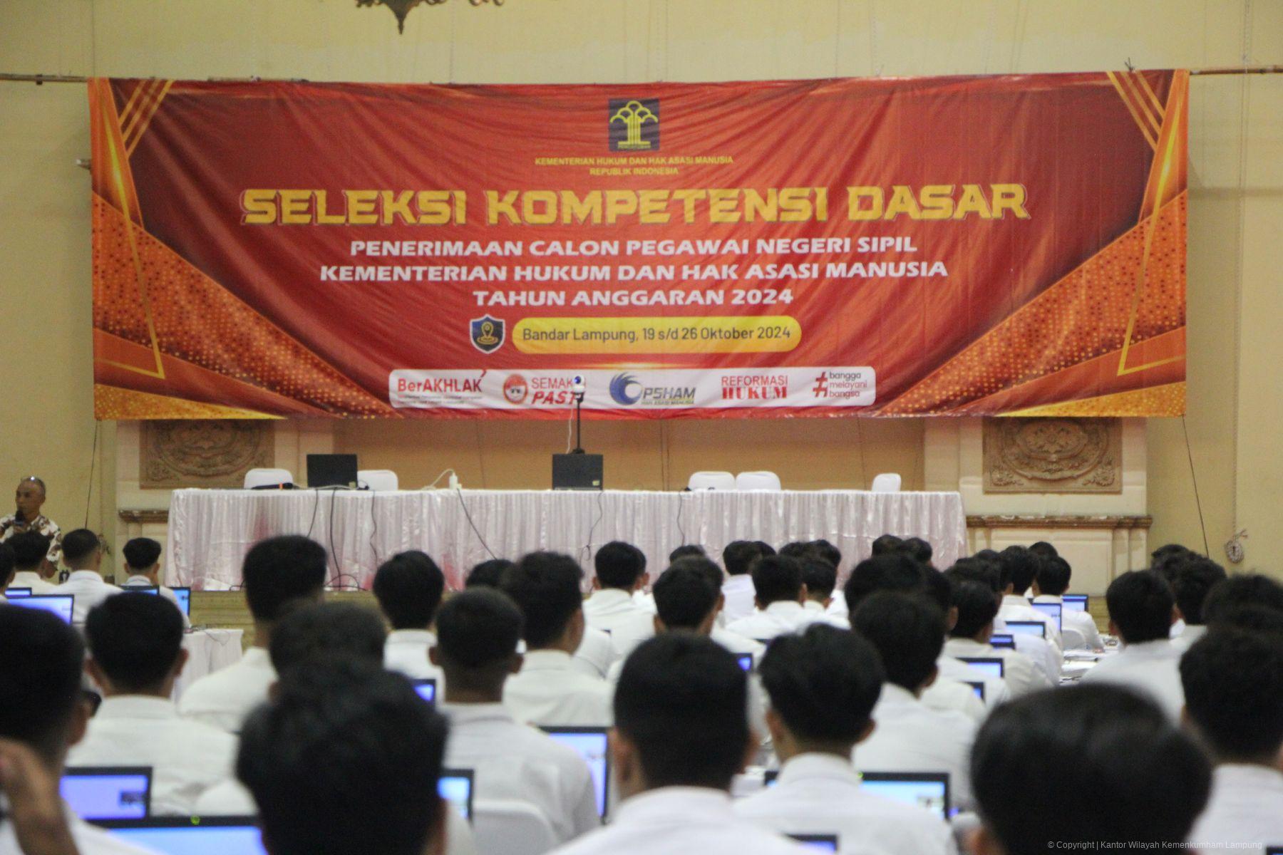 SKD Hari ke-6 Kanwil Kemenkumham Lampung Diisi Para Pejuang Formasi Penjaga Tahanan