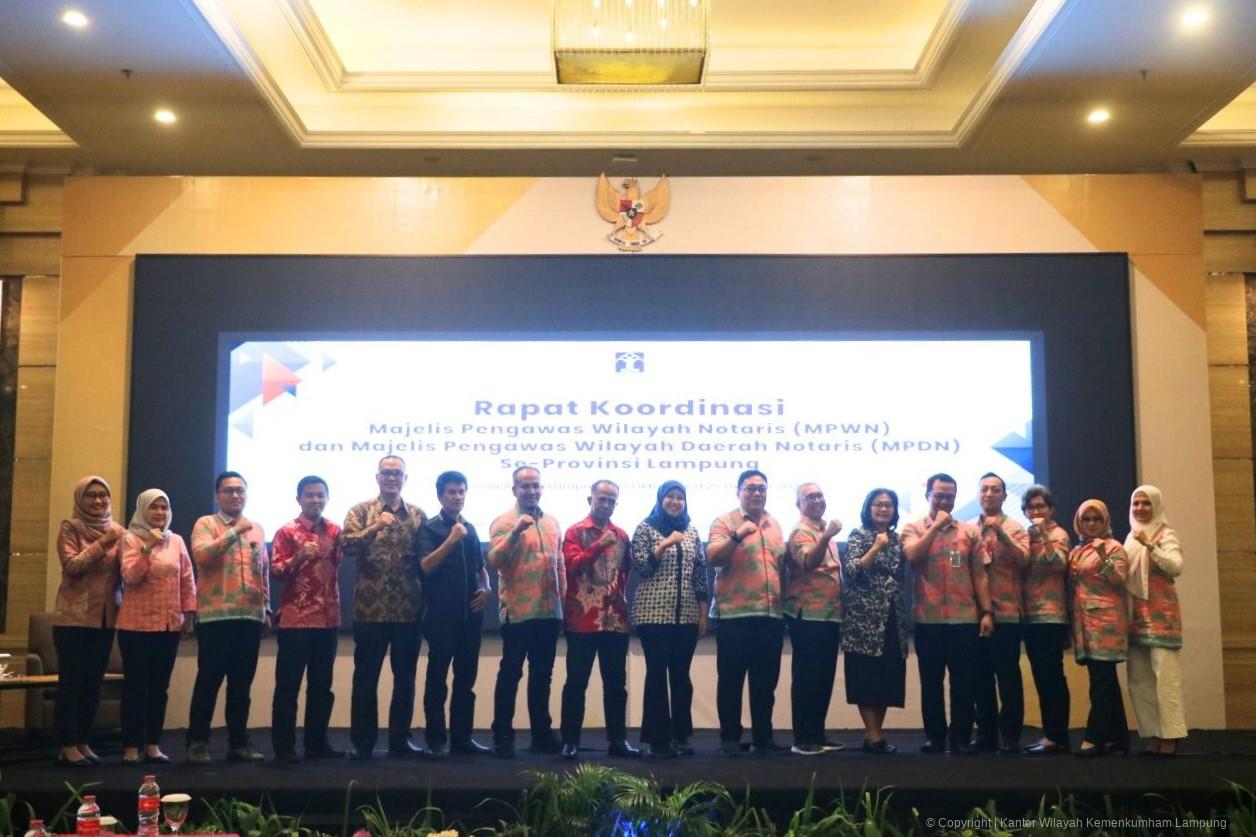 Rakor MPW/MPD Notaris Lampung 2024 Resmi Berakhir, Kadiv Yankumham Harapkan Optimalisasi Peran Pengawas Notaris